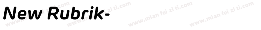 New Rubrik字体转换